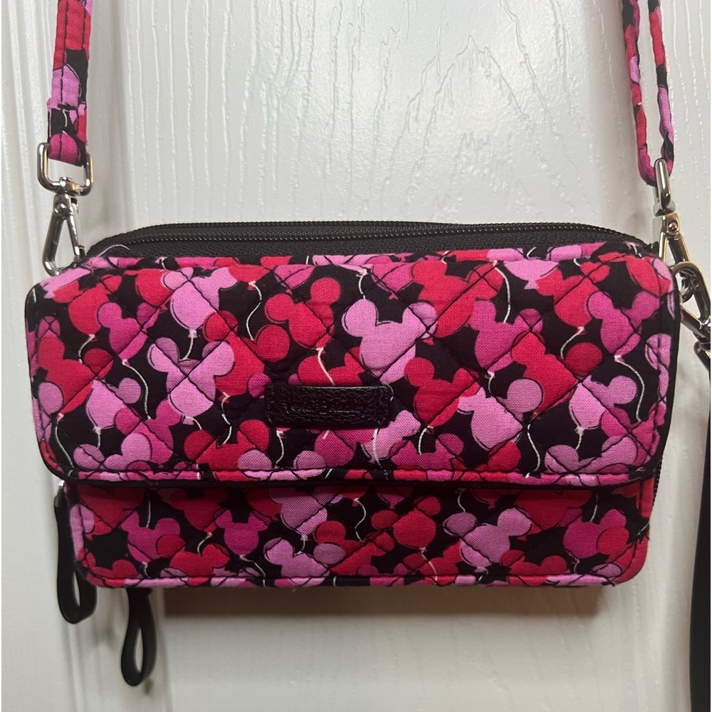 Disney RFID All in one Crossbodt bag Mickey Whimsical Balloons by Vera Bradley